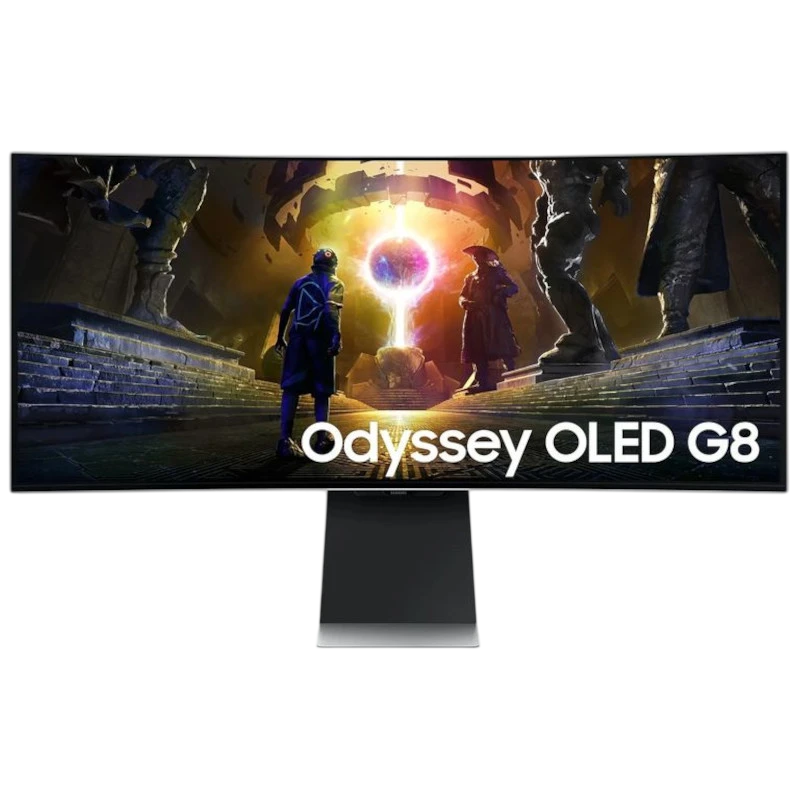 Samsung Odyssey G85SD 34" UWQHD OLED 175Hz FreeSync Curvo Prata