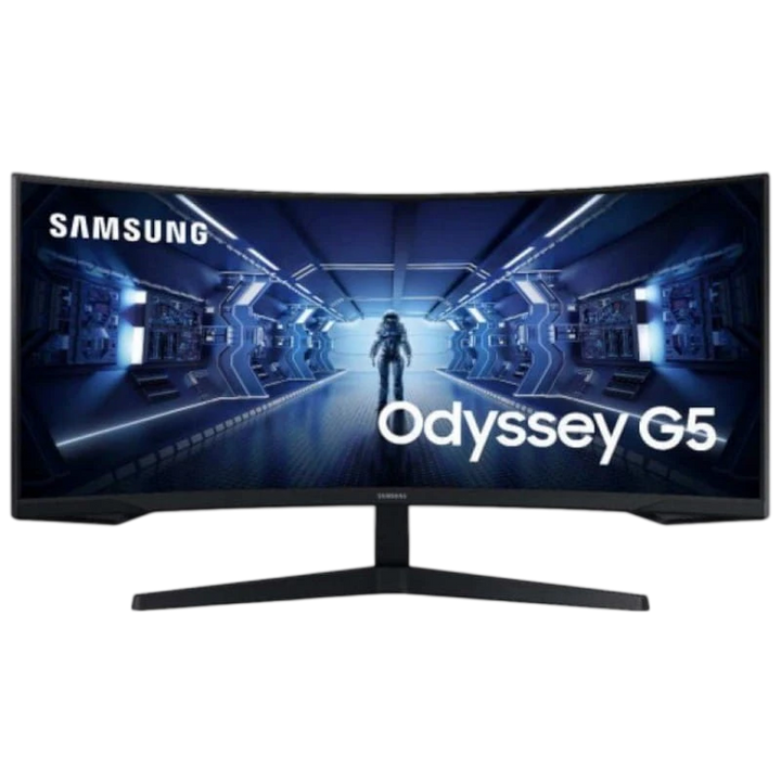 Samsung Odyssey G5 LC34G55TWWP 34 QHD VA UltraWide Curvo 165Hz FreeSync Premium Preto