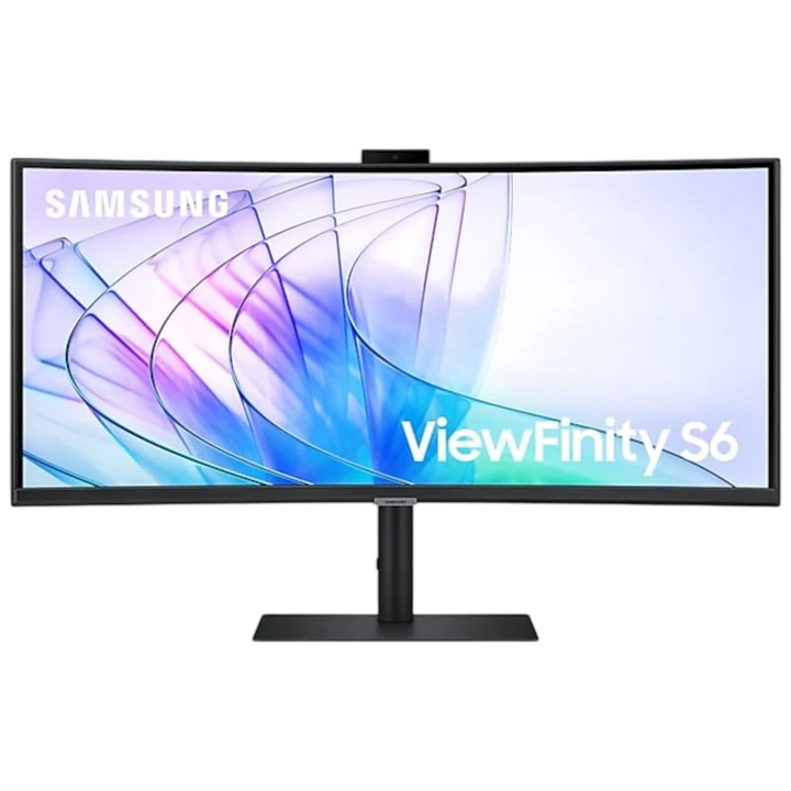 Samsung ViewFinity S34C652VAU 34 4K Ultra HD VA UltraWide Curvo 100 Hz FreeSync Webcam Preto de Computador