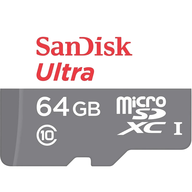 SanDisk MicroSD 64GB Ultra UHS-I + Adaptador de classe 10