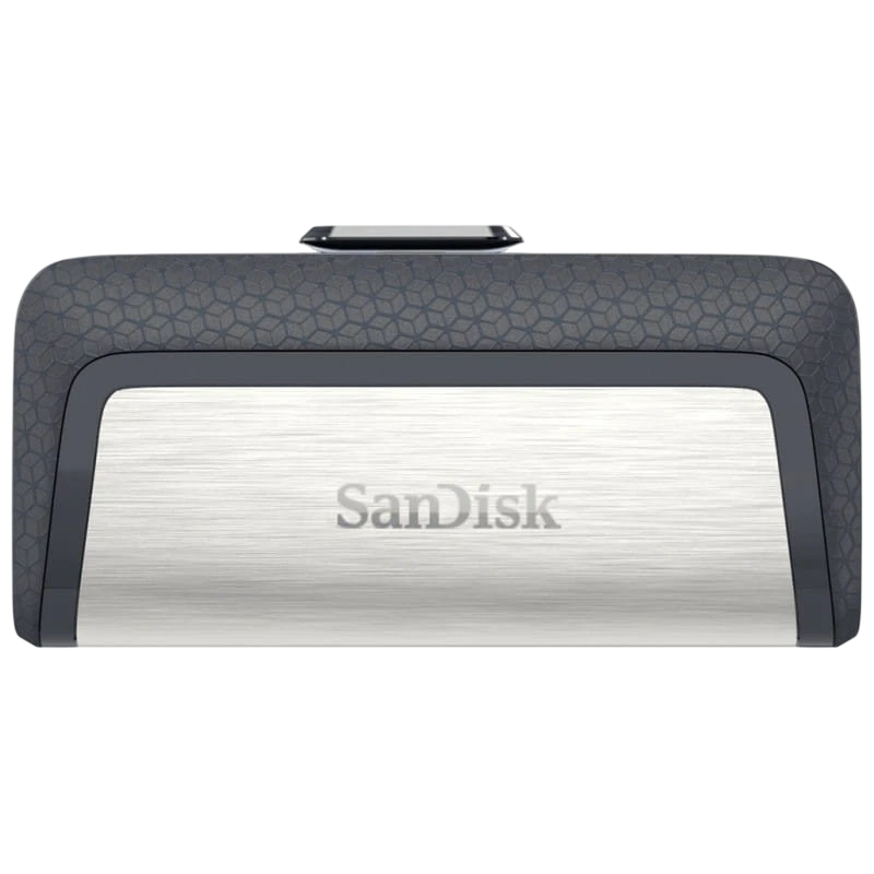 SanDisk Ultra Dual USB-C/USB 3.2 64 GB Preto/Prata