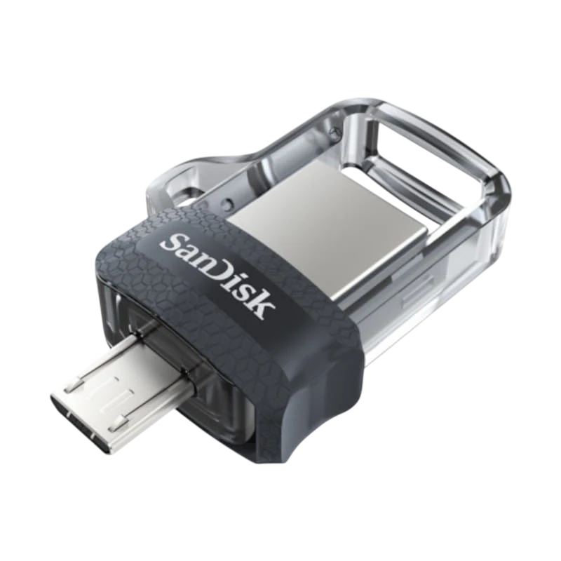 SanDisk Ultra Dual Drive m3.0 128GB USB 3.2 Preto/Prata