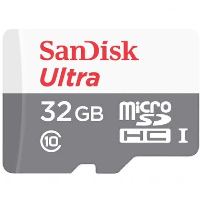 SanDisk MicroSD 32GB Ultra UHS-I + Adaptador de classe 10