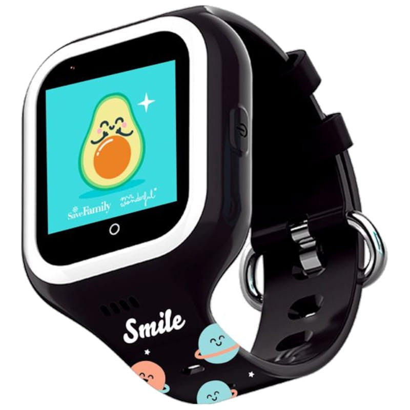 SaveFamily Iconic Plus Mr. Wonderful Smartwatch para Crianças 4G GPS Preto - Relógio Inteligente
