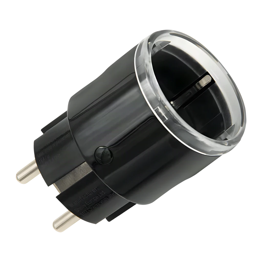 Tomada inteligente Shelly Plug S Gen3 Preto Matter WiFi 12A