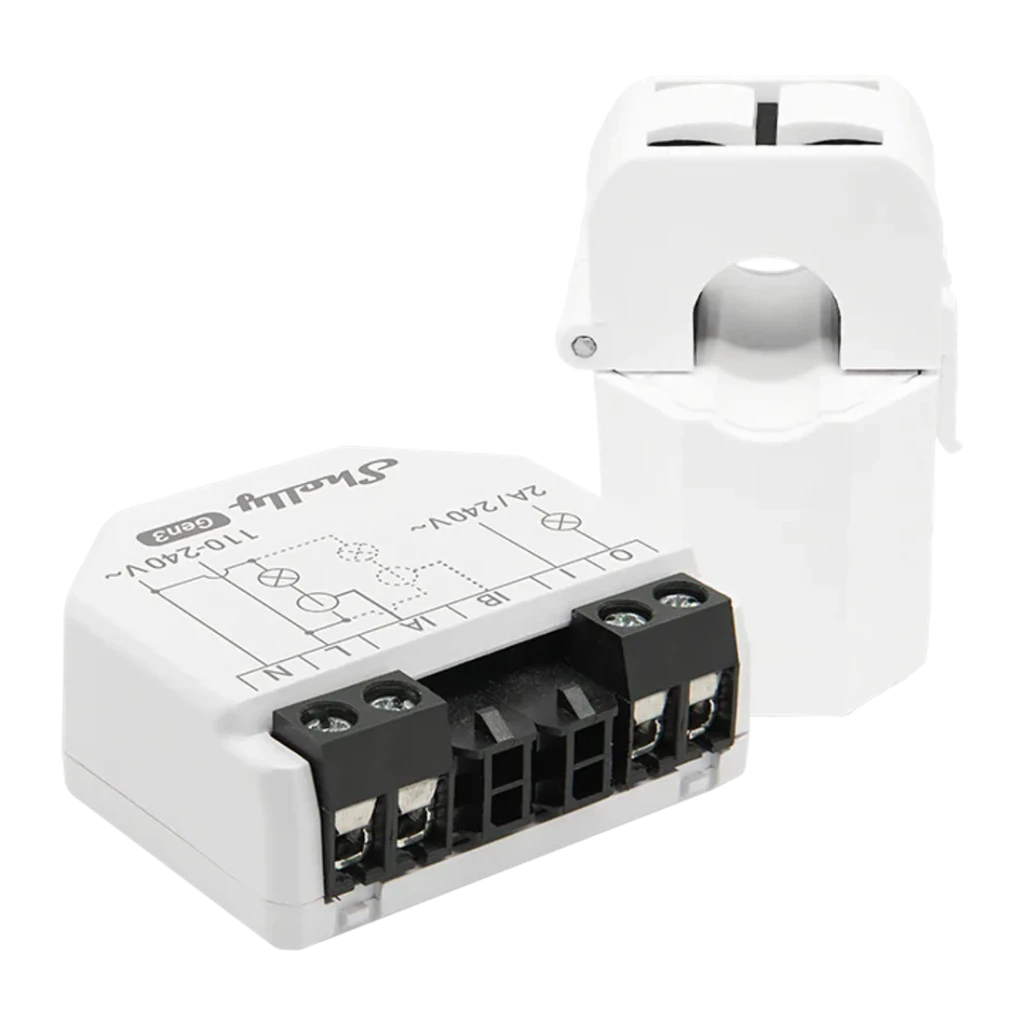 Medidor de energia Shelly EM Gen3 Azul 2 Canais 80A WiFi + MQTT CT 50A incluído