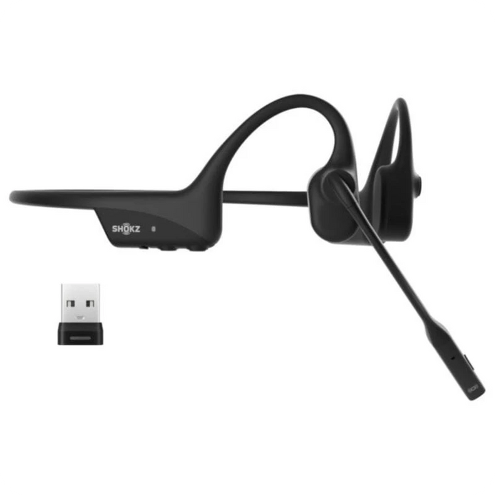 Shokz OpenComm 2 UC USB-A Preto de condução óssea