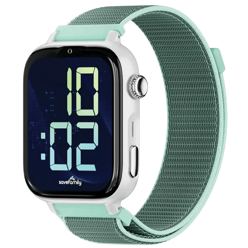 SaveFamily SaveWatch Plus 2 Branco, Pulseira de Tecido Ocean , Chamadas SOS, 4G