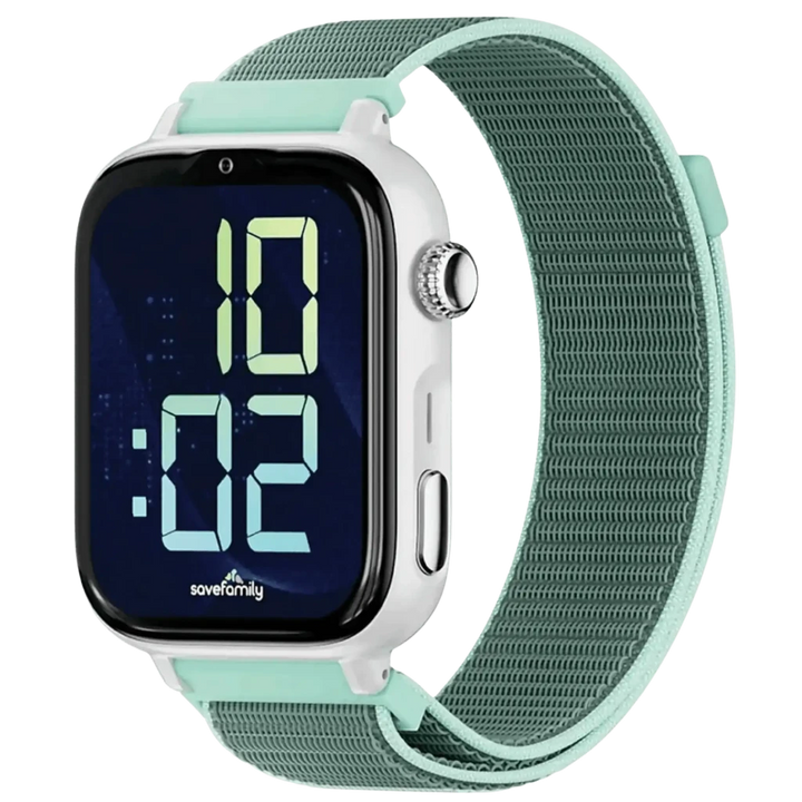 SaveFamily SaveWatch Plus 2 Branco, Pulseira de Tecido Ocean , Chamadas SOS, 4G