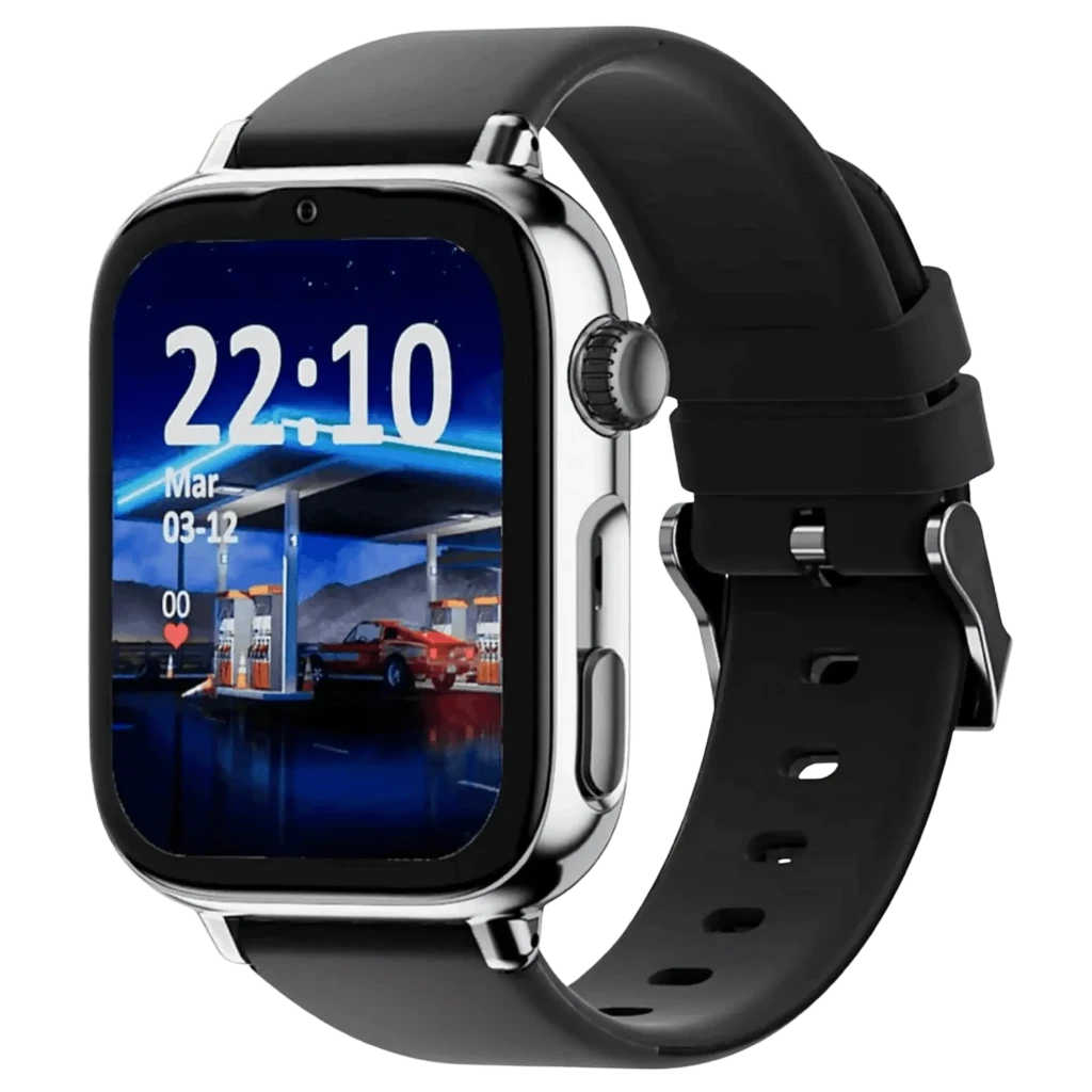 SaveFamily SaveWatch Plus 2 Prateado, Pulseira de Silicone Black is Black  , Chamadas SOS, 4G