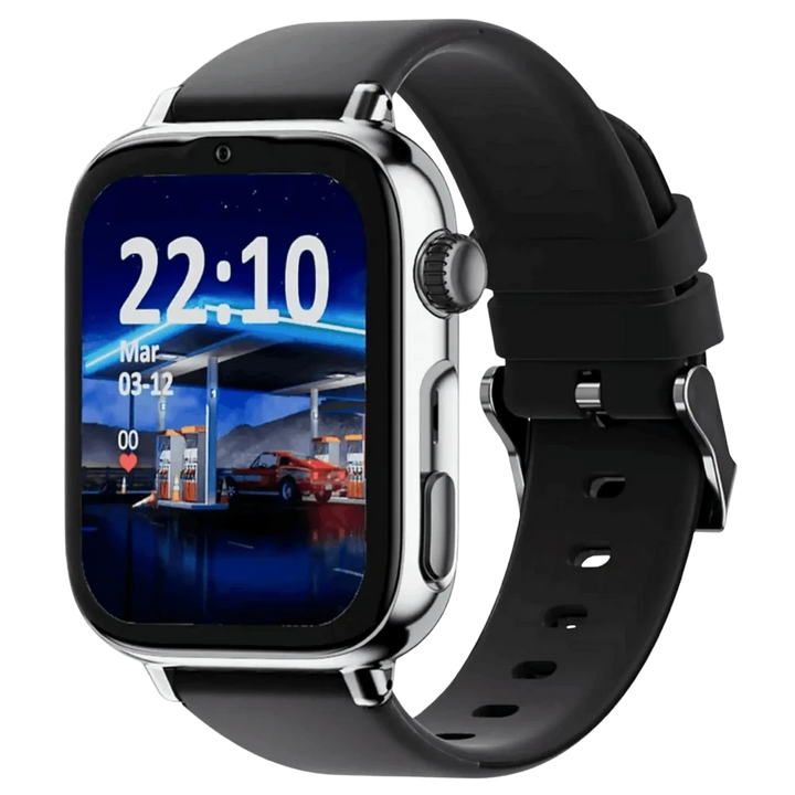 SaveFamily SaveWatch Plus 2 Prateado, Pulseira de Silicone Black is Black  , Chamadas SOS, 4G