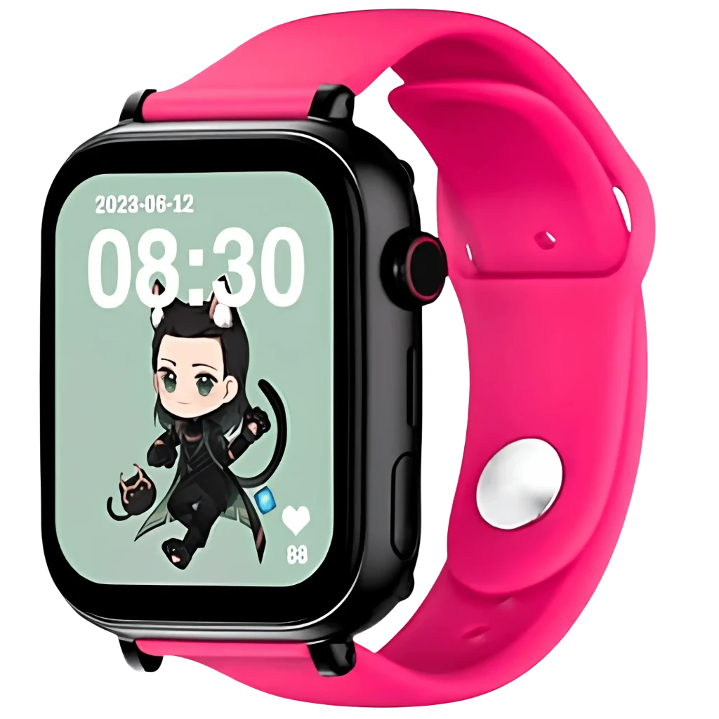 SaveFamily SaveWatch Plus Preto / Silicone Lollipop Fúcsia Botão SOS Videochamada