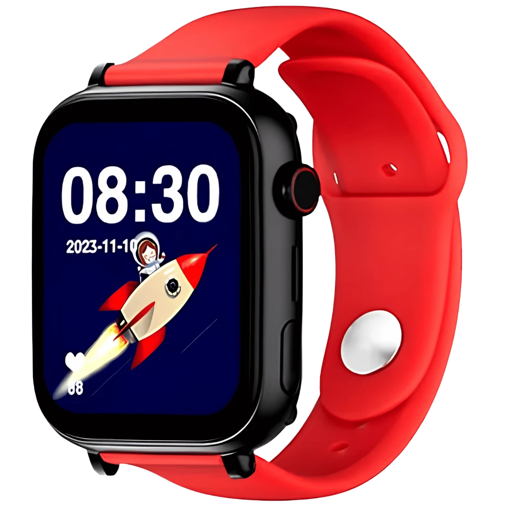 SaveFamily SaveWatch Plus Preto / Silicone Vermelho Botão SOS Videochamada