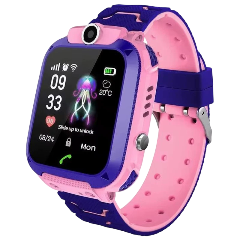 Smartwatch para crianças Q12 Rosa - Relógio inteligente