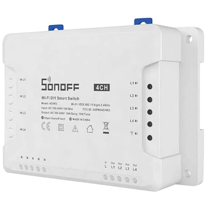 Sonoff 4CH Pro R3 Wifi Smart Switch con Control RF - Relé inteligente