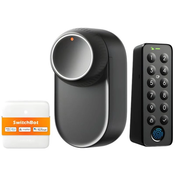 SwitchBot Ultra 3 em 1 com painel de controlo Hub Mini Matter e teclado Keypad - Fechadura inteligente