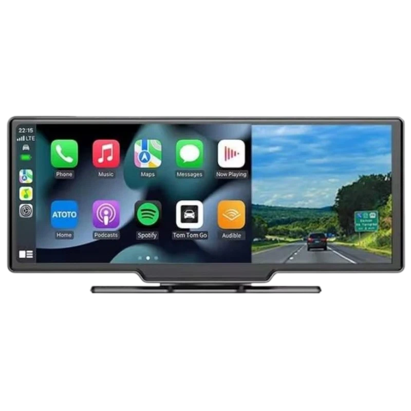 Ecrã tátil universal SWM B5303R 10,26 polegadas Carplay/Android Auto Sem Fio Dash Cam Integrado Preto
