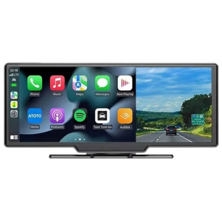 Ecrã tátil universal SWM B5303R 10,26 polegadas Carplay/Android Auto Sem Fio Dash Cam Integrado Preto