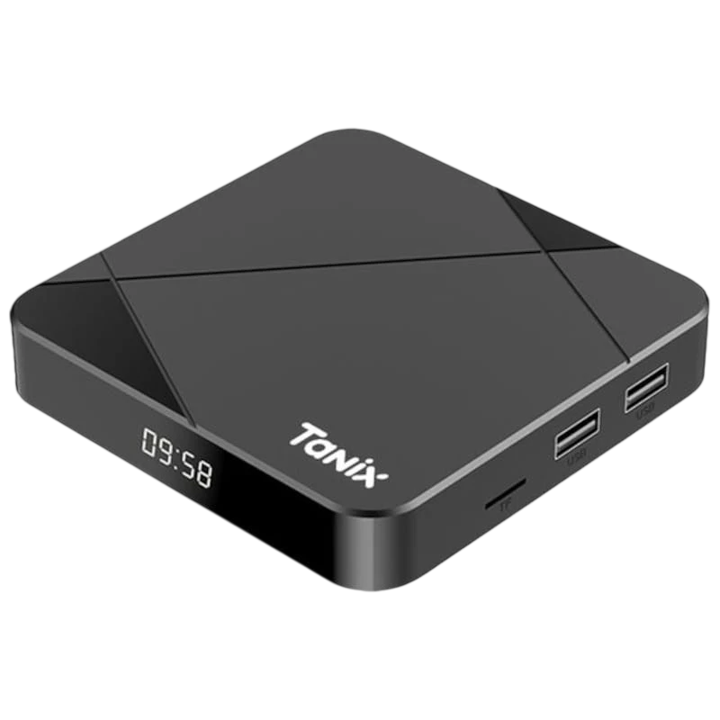 Tanix TX5 S905Y5 2 GB/16 GB WiFi 6 Bluetooth 5.0 Controlo por voz Android 14