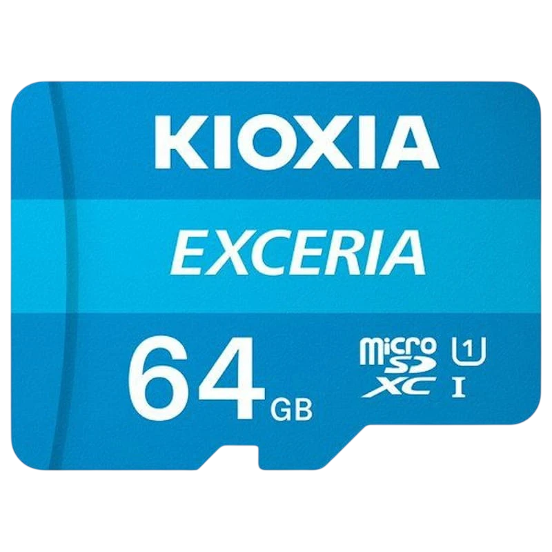 Kioxia Exceria MicroSDXC 64GB Classe 10 UHS-I + Adaptador