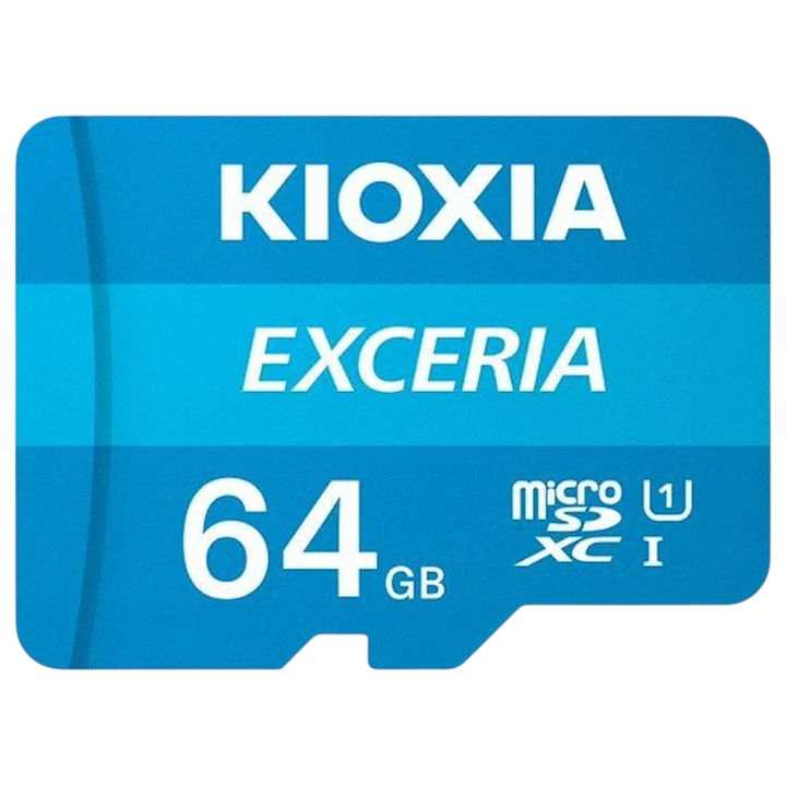 Kioxia Exceria MicroSDXC 64GB Classe 10 UHS-I + Adaptador