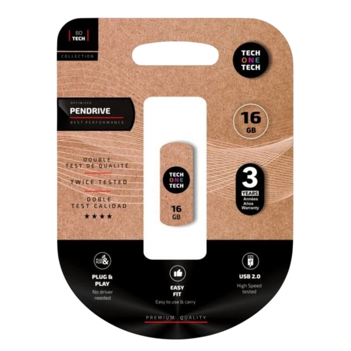 Tech One Tech Smart Clip 16 GB USB 2.0 Branco