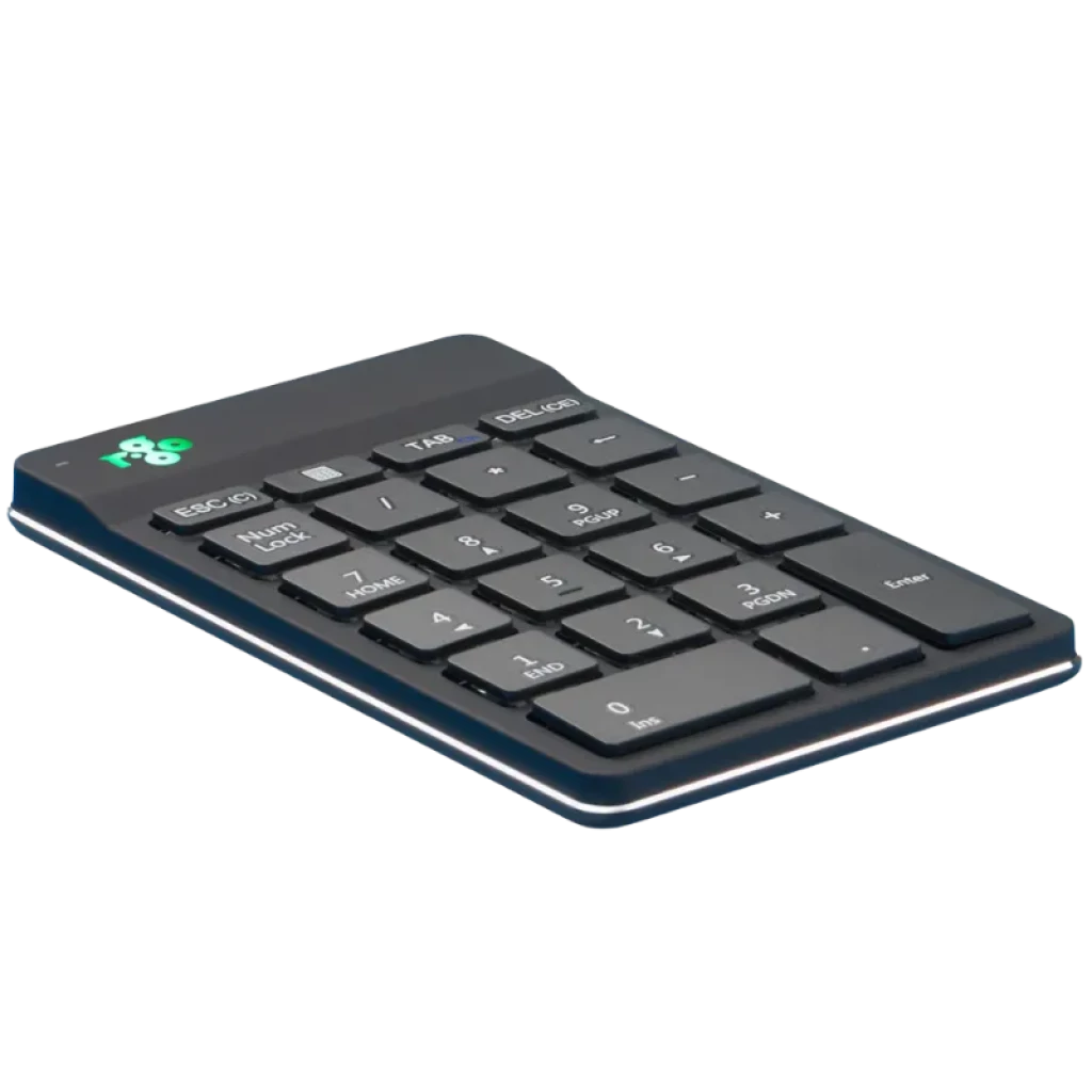 R-Go Tools Numpad Break - Teclado numérico compacto sem fios Bluetooth com indicador de pausa