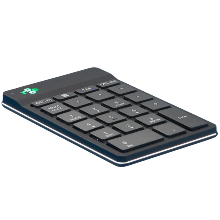 R-Go Tools Numpad Break - Teclado numérico compacto sem fios Bluetooth com indicador de pausa