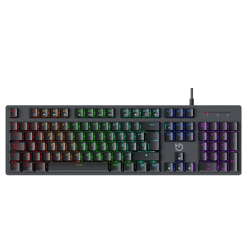 Teclado para jogos Hiditec GK400 RGB USB Preto