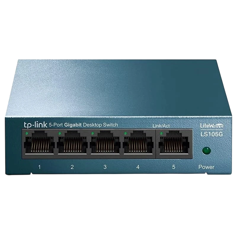 TP-Link LS105G Switch de mesa 5 portas 10/100/1000 Mbps Azul