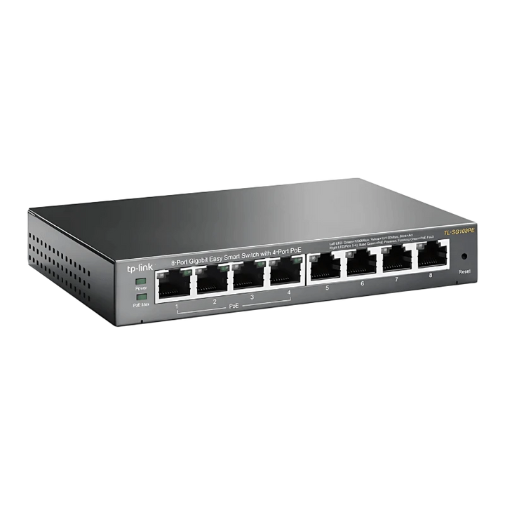 TP-Link TL-SG108PE L2 Gigabit Ethernet 10/100/1000 PoE Preto