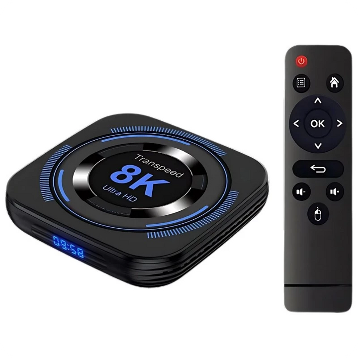 Transspeed 8K H618 2GB/16GB Dual Wifi Android 12 Preto - Android TV
