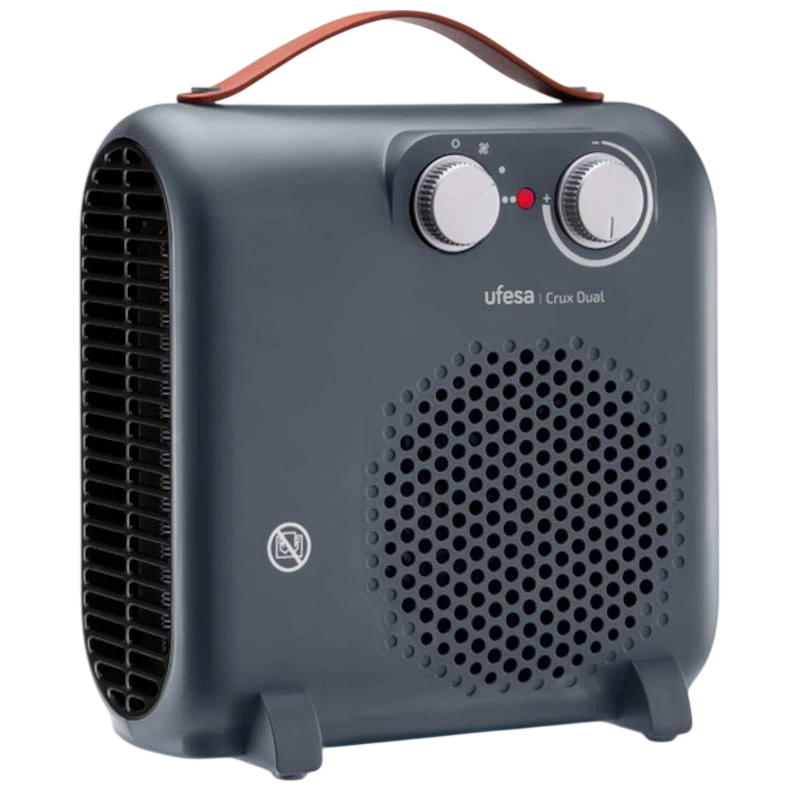 Ufesa Crux Dual 2000W Cinza - Aquecedor Elétrico de Interior