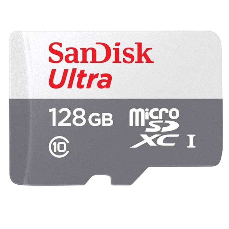 SanDisk Ultra UHS-I 128 GB Classe 10 Cinzento / Branco