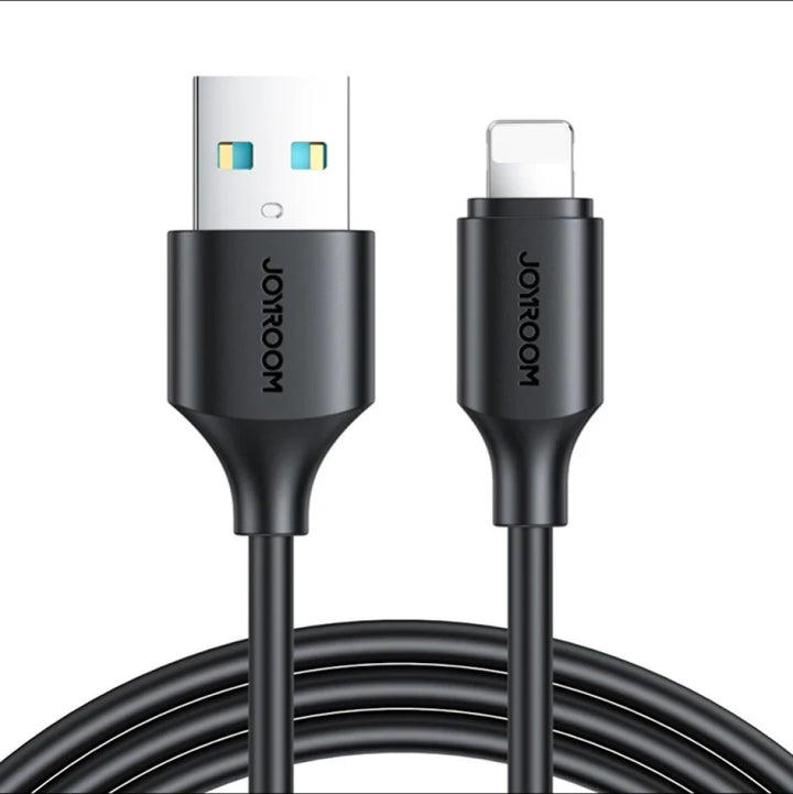 Cabo Joyroom USB-A para Lightning Carregamento Rápido Preto