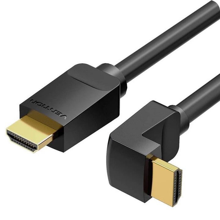 Vention AARBI 90° 3m Preto - Cabo HDMI 2.0