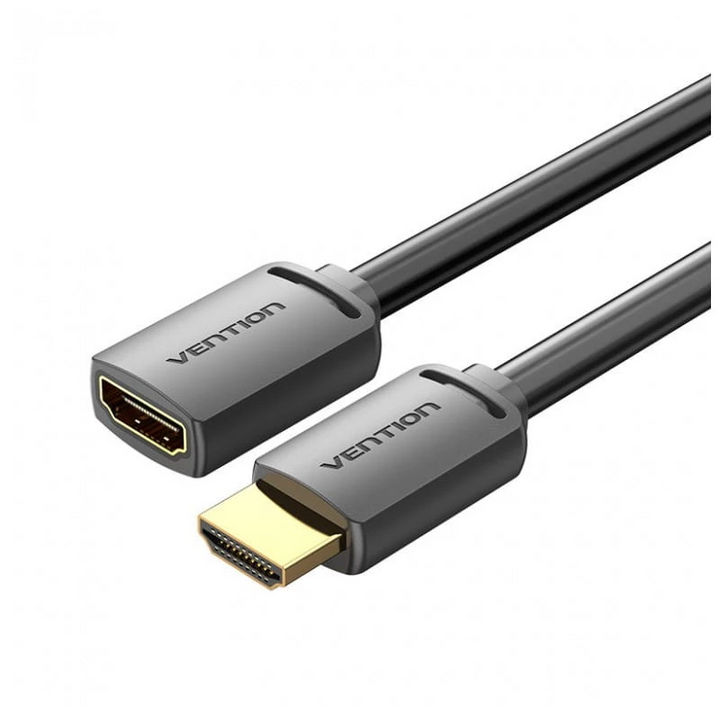 Vention AHCBF HDMI 2.0 Macho Fêmea 1m Preto - Cabo de extensão