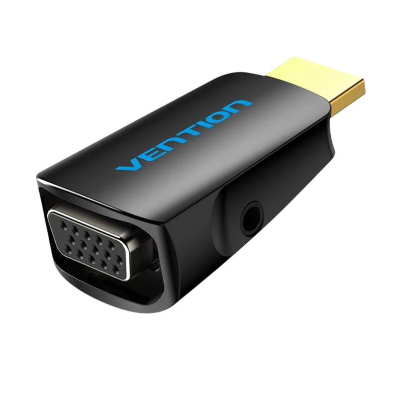 Vention AIDB0 HDMI macho para VGA fêmea Tomada de áudio 3,5 mm - Adaptador conversor