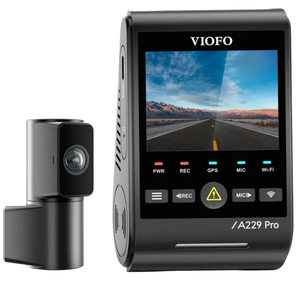 VIOFO A229 Pro Tele 4K + 2K WiFi GPS - Dashcam com sensor Sony STARVIS 2 IMX678 de 8 MP