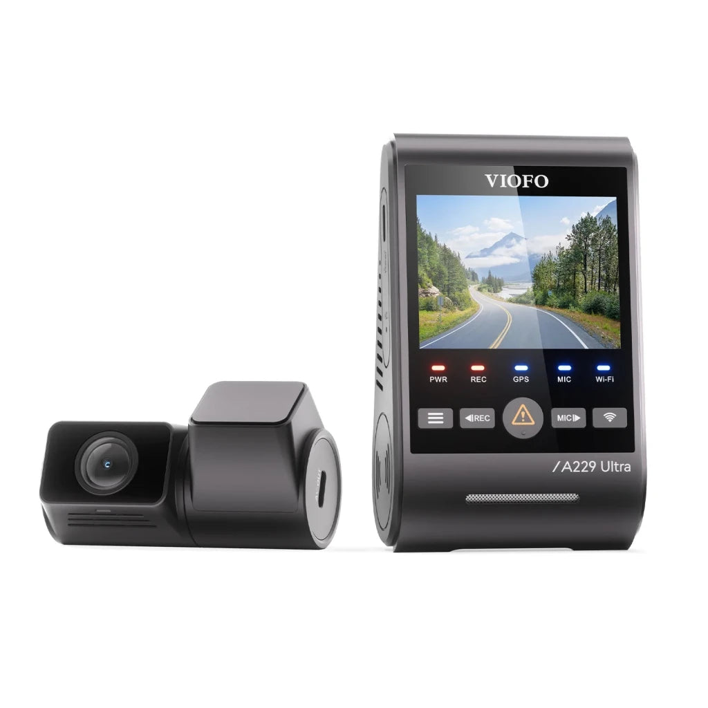 VIOFO A229 Ultra 2CH 4K dianteira + 4K traseira - Dashcam com ecrã LCD de 2,4"