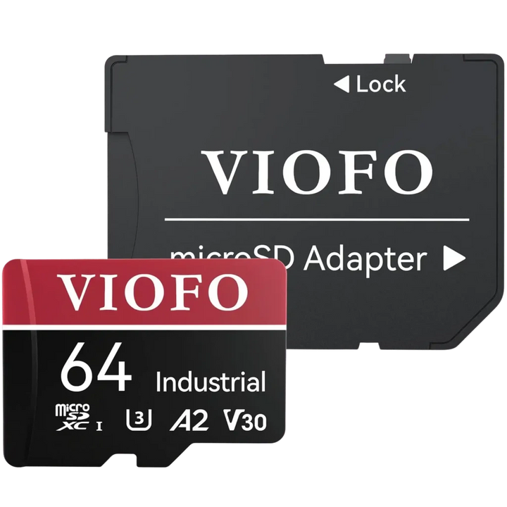 Cartão Micro SD VIOFO de 64 GB, de nível industrial, MLC NAND - Câmaras de bordo e segurança