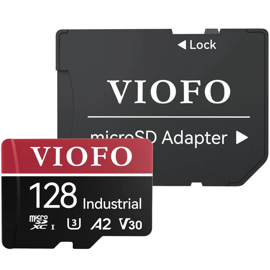 Cartão Micro SD VIOFO de 128 GB, de nível industrial, MLC NAND - Câmaras de bordo e segurança