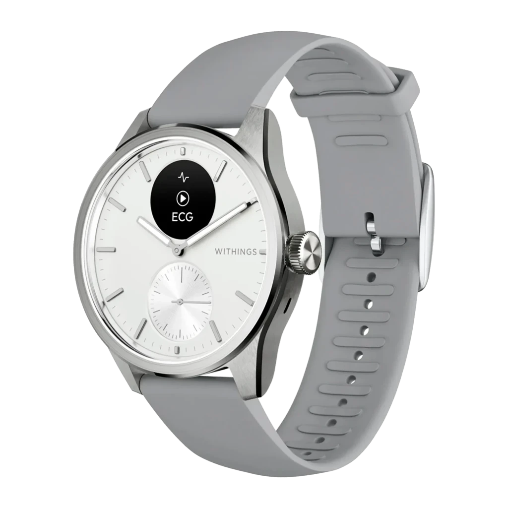 Withings ScanWatch 2 42mm Branco Pérola ECG 1 derivação FA