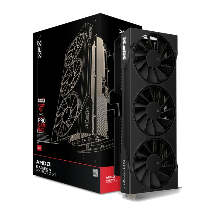 Placa gráfica XFX Radeon RX 9070 XT Swift de 16GB GDDR6