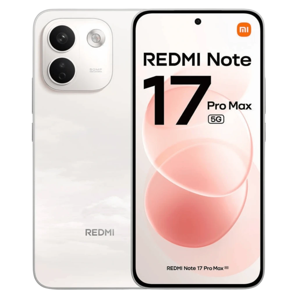 Xiaomi Redmi Note 17 Pro Max 5G 8 GB/256 GB Branco fotocromático A câmara principal tem 50 MP com OIS