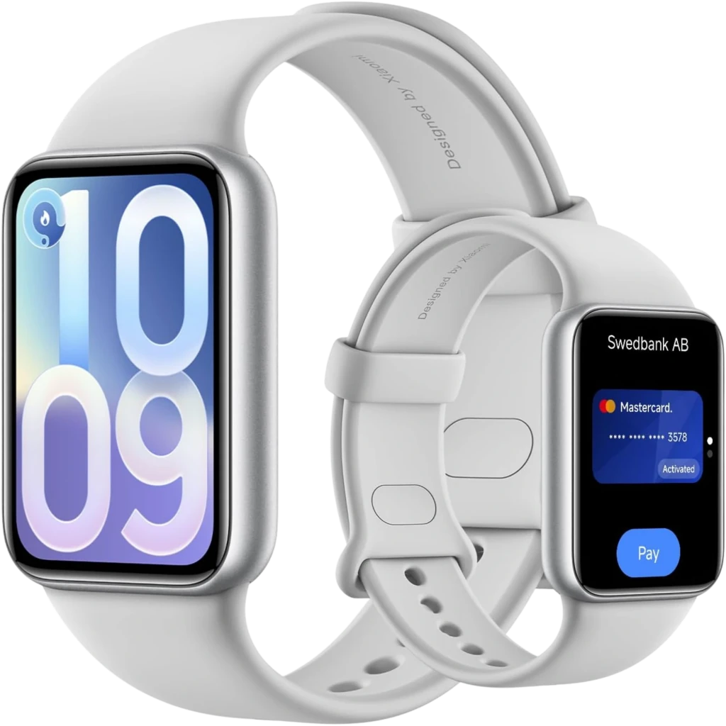Xiaomi Smart Band 10 Pro NFC Pulseira de atividade 1,74" AMOLED 21 dias + 150 modalidades desportivas 5 ATM Prateado