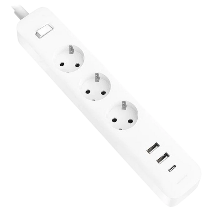 Xiaomi 20W Power Strip (2C1A) EU - Régua de tomadas com USB
