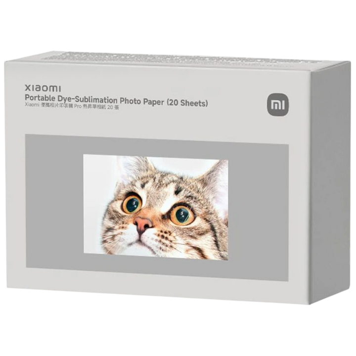 Xiaomi Portable Dye-Sublimation Photo Paper (20 Folhas)