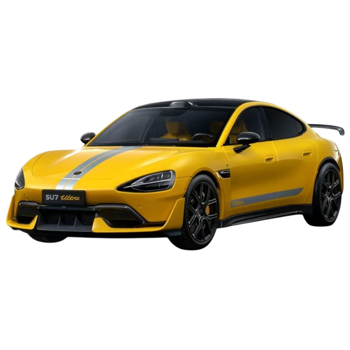 Xiaomi SU7 Ultra 1/18 Die-cast Model Car Amarelo Relâmpago