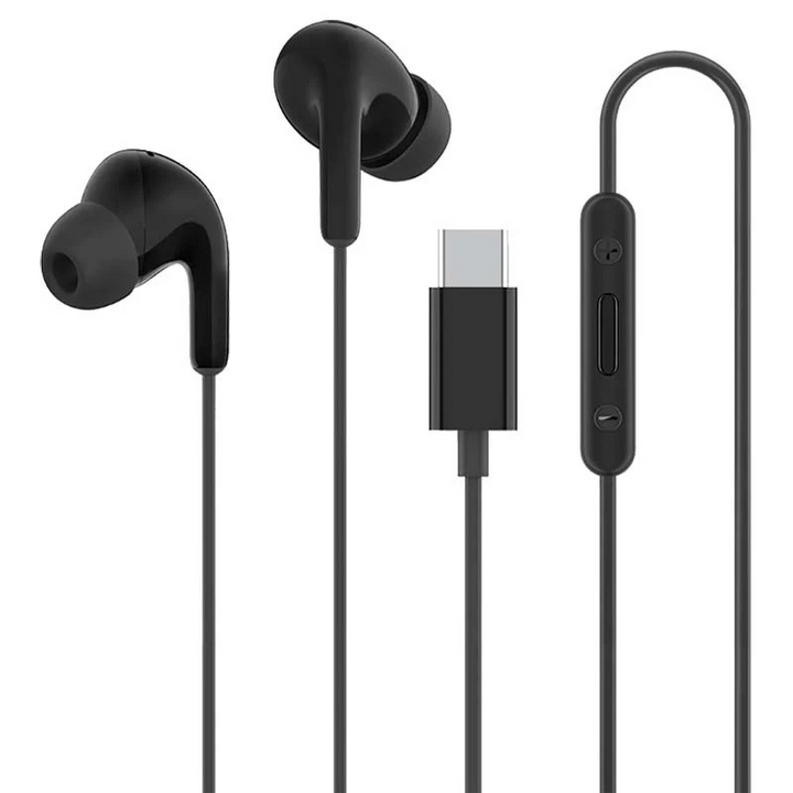 Xiaomi Type-C Earphones Preto com Conector USB tipo C